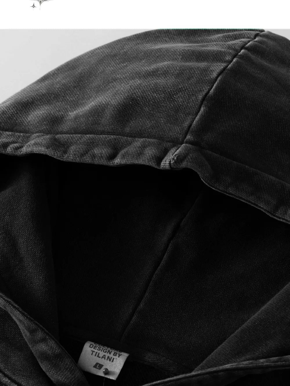 Sudadera con capucha oversize para hombre con estampado vintage